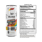 CELSIUS RETRO VIBE Sparkling Sherbet Slush, Sugar Free Energy Drink, 12 Fl Oz (Pack of 12)