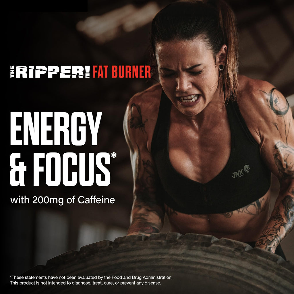 JNX SPORTS The Ripper! Fat Burner Pre Workout for Men & Women – Thermogenic Fat Burning Powder & Appetite Suppressant, Boost Energy & Endurance – Watermelon Candy, 30 Servings