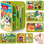 hahaland Busy Book for Toddlers 1-3 - Montessori Toys Busy Board for 1 Year Old Boy Gifts Girl Toys Educational Learning Quiet Activity Books Travel Toy One Year Old Birthday Christmas Toddler Gifts