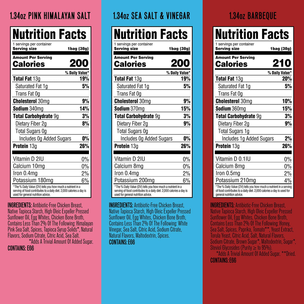 WILDE Protein Chips Variety Pack, High Protein Snacks for Adults, Keto Chips, Gluten Free, Low Carb Snack Box Made with Real Ingredients 1.34oz Bags, Pack of 12