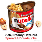 Nutella & Go Kids Snacks for Kids, Hazelnut Spread, 24 Pack, 1.8 oz