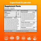 NutraChamps Super Greens Powder Premium Superfood | 20+ Organic Green Veggie Whole Foods | Wheat Grass, Spirulina, Chlorella | Antioxidant, Digestive Enzyme & Probiotic Blends (9.0 OZ, Mango)