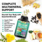 Sea Moss Black Seed Oil Supplement, 16-in-1 Ashwagandha, Turmeric, 60 Caps