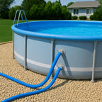Homyplaza Replacement Pool Hoses for Above Ground Pools, 2 Pack, 1-1/4" Diameter x 59" Length, Includes 4 Metal Clamps, Compatible with All 1.25" Pool Filter Pumps