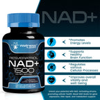 WELLNESS LABSRX Liposomal NAD Supplement, 1500mg - NAD Resveratrol Supplement for Women and Men, NAD+ Support Cellular Health, Energy & Anti Aging - 3 Pack
