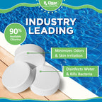 Rx Clear 3" Inch Chlorine Tabs | 8 Pounds | Individual Stabilized Chlorinating Tablets for Sanitizing Swimming Pools | Long Lasting, Slow Dissolving, and UV Protected