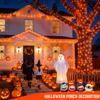 JMEXSUSS 2 Pack Solar Halloween Lights, Total 151FT 400 LED, Orange