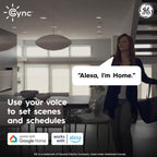 GE Cync Reveal HD+ Smart Undercabinet Light Fixture, Color Changing Undercab Light, Smart Wi-Fi Kitchen Light, Works with Alexa and Google Home, 18-in Bar, 93131251