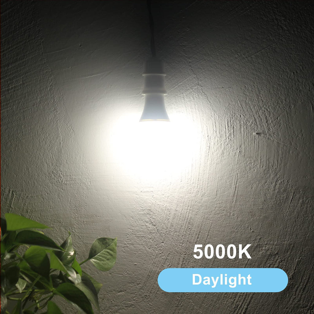 Qualilux Dusk to Dawn Light Bulbs 4000K Cool White (Neutral White), 850LM, 60W Equivalent, LED 9.5W, A19, E26 Base, 4-Pack, HQ-H014
