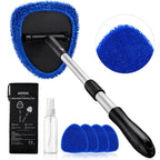 AstroAI Windshield Cleaner Tool & Car Interior Detailing Kit, Blue, 21 in