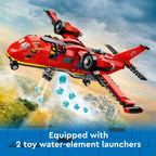 LEGO City Fire Rescue Plane Toy - Building Blocks Playset for Boys & Girls, Ages 6+ - Pretend Play for Role Play for Kids - Gift for Birthdays - 60413