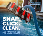 Pool Vacuum Head for Inground & Above Ground Pools // Manual Swimming Pool Vacuum Cleaner Attachment Head // Flexible Weighted Direction-Control & Side Brushes, Vinyl Liner Safe (Pole Sold Separately)