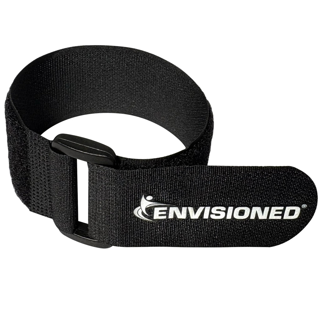Reusable Cinch Straps 2" x 30" - 6 Pack, Multipurpose Strong Gripping, Quality Hook and Loop Securing Straps (Black)