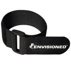 Reusable Cinch Straps 2" x 30" - 6 Pack, Multipurpose Strong Gripping, Quality Hook and Loop Securing Straps (Black)