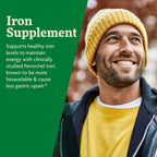 Floradix Iron + Herbs - Iron Supplement for Healthy Energy Support* - Supports Red Blood Cell Formation - Vegan, Non-GMO, Gluten-Free, Soy-Free - 60 Liquid Phyto-Caps