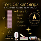 500 Count | 2" Pink Matches | Strikers Included | Color Tip Wooden Match | Refill for Matchstick Jars, Candle Display, Holders & Bottles | 2 in inches Long