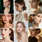 ESRICH 20 Pairs Drop Dangle Earrings, Earrings Set for Women