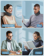 BETOVIN Neck Brace for Sleeping, for Relief Neck Pain and Provide Support Soft Cervical Collar, Neck Support Keep Vertebrae Stable & Aligned Relief of Cervical Spine Pressure Gray (Large Size)