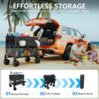 Double Decker Wagon 400L Large Capacity & 600LBS Foldable Utility Cart