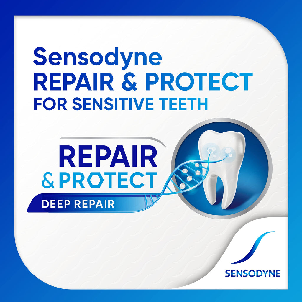 Sensodyne Repair and Protect Whitening Toothpaste, 3.4 oz (Pack of 4)