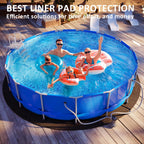 300G/M² Thicker Pool Liner Pad for Above Ground Swimming Pools,10 Ft Round Under Pool Padding, Durable Geotextile Material, Double Density Puncture Resistant, Extend Liner Life,Mats for Pool Bottom