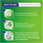 Polident Overnight Whitening Antibacterial Dental Appliance Cleanser Tablets, 90 Count (2 Pack)