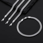 Sterling Silver Bracelets for Women, 925 Sterling Silver 5MM Mesh Bracelets