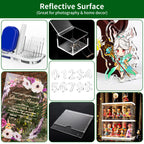 Lesnlok 6 Pieces 6 x 6 Acrylic Sheet 1/8 Thick 3mm Plexiglass Sheet,for Sign,Craft,Photo Frame, DIY Display Projects (6, 6 x 6 x 1/8)
