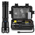 Esgofo Flashlights High Lumens 100000 Rechargeable, Super Bright Handheld LED Flash Light, Powerful Emergency Linternas, Waterproof, Long Lasting, for Hiking Camping Gift