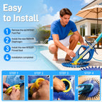 Funmit W70329 Finned Seal Disc Skirt & W69698 Pool Cleaner Diaphragm & W70327 Foot Pad Pool Cleaner Kit Replacement for Zo-diac Baracuda G2 G3 G4 Replace W69721 W72855