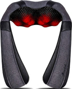 Mirakel Fathers Day Dad Gifts for Husband Men, Neck Massager for Pain Relief Deep Tissue, Electric Shiatsu Shoulder & Back Massager with Heat, Mothers Day Gifts for Mom Wife Women Her (NOT Cordless)