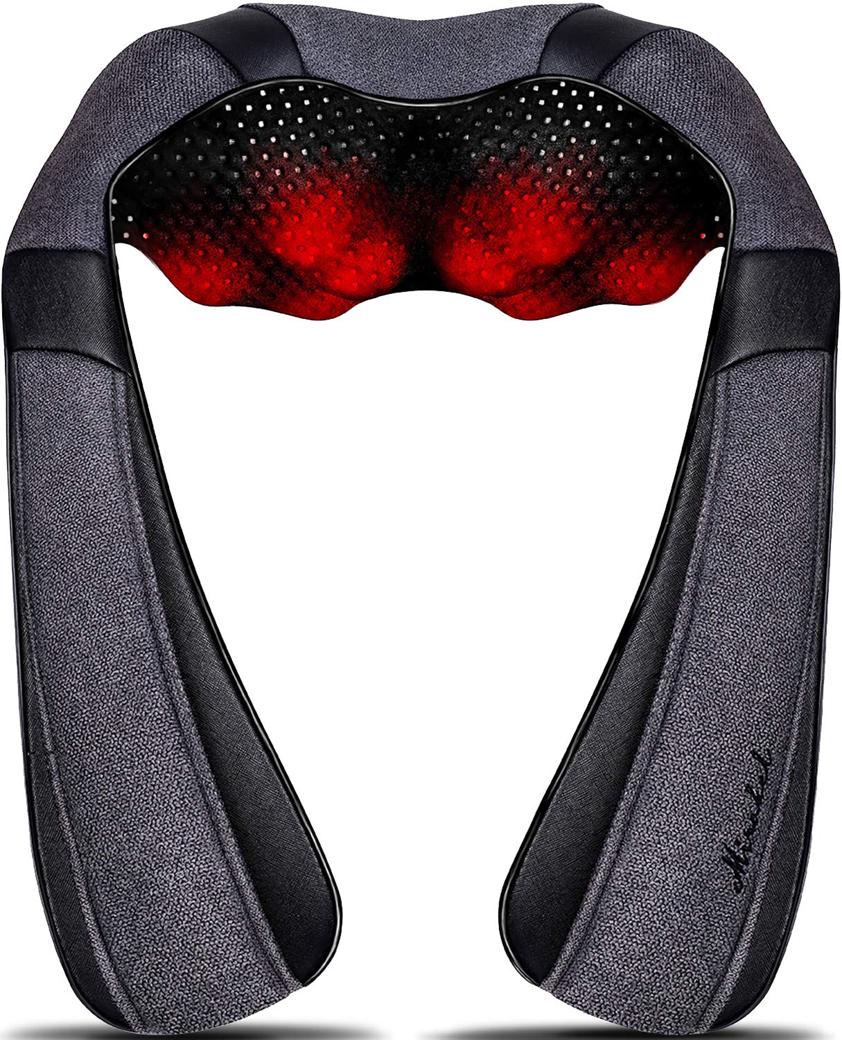 Mirakel Fathers Day Dad Gifts for Husband Men, Neck Massager for Pain Relief Deep Tissue, Electric Shiatsu Shoulder & Back Massager with Heat, Mothers Day Gifts for Mom Wife Women Her (NOT Cordless)