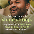 Nature's Bounty Calm Magnesium Glycinate Supplement - High Absorption Magnesium for Relaxed Mood, Heart & Bone Health, 90 Capsules