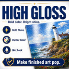 Clear Acrylic Paint Sealer, Gloss & Matte Varnish for Acrylic Painting & Crafts, Non-Yellow Clear Coat for Clay, Wood, Glass, Metal, Plastic, Protect & Boost Gloss on Canvas, Rock Painting & Model