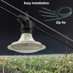 JMXULONG Outdoor LED Grow Lights, Waterproof String Grow Light, Full Spectrum Plant Growing Lights with 12Ft Adjustable Cord 3 Lights
