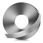 GSCIT Club Grey Silver Edge Banding, 3/4 Inch x 100ft Aluminum Brushed Edge Banding PVC Edge Trim for Cabinet Repair Furniture