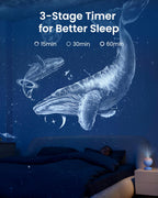 POCOCO Galaxy Star Projector for Bedroom with Replaceable Optical Film Discs, Home Planetarium Night Light Projector with High-Definition Soft Light for Relax, Study, and Meditate, Stress Relief Gifts