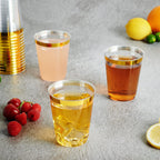 FOCUSLINE 100 Count 10 oz Gold Plastic Cups