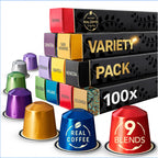 Espresso Coffee Pods, Variety Pack 100 For Nespresso Original Line Machines