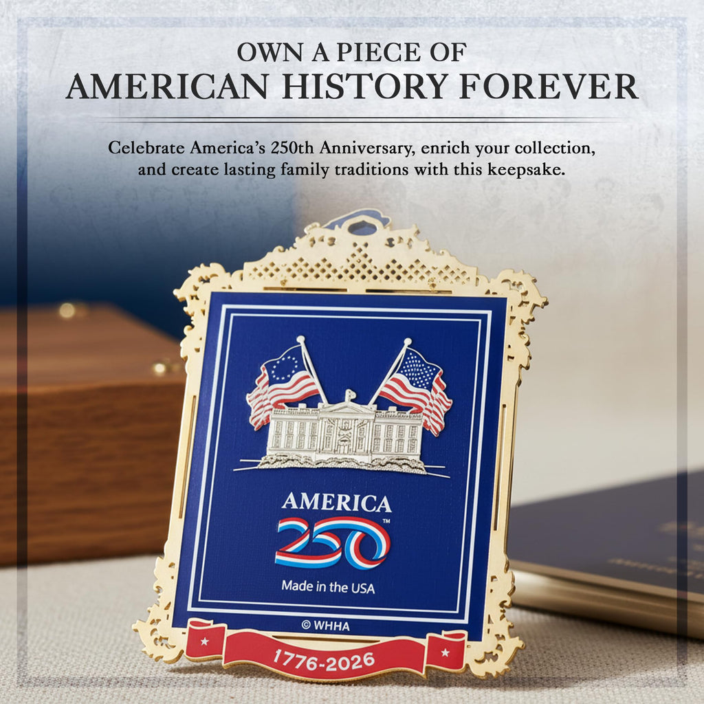 Official 2026 White House Christmas Ornament, America 250th