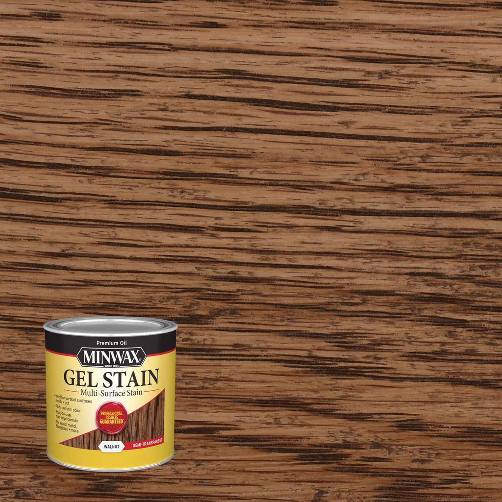 Minwax 260604444 Interior Wood Gel Stain, 1/2 pint, Walnut