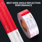UIOCSSC DOT-C2 Reflective Tape 2 Inch x 160 Feet Red White Conspicuity Safety Reflective Tape Outdoor Waterproof for Vehicles Trailers Boats Signs