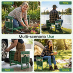 Housolution Garden Kneeler and Seat with Anti-Tipping Extendable Legs