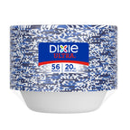 Dixie Ultra, Large Paper Bowls, 20 Oz, 56 Count, Microwave Safe, Compostable, Disposable Bowls Great For Breakfast, Lunch, And Dinner Meals