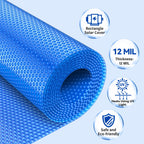 BigXwell Solar Pool Cover, 12Mil Round 18 Foot Solar Blanket for Above-Ground and In-Ground Pools, Swimming Pool, Blue 1200Series (Round 18 FT)