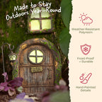 Fairy Doors for Trees, Fairy Door, Fairy Garden, Fairy Garden Accessories Outdoor kit, Fairy Doors for Trees Outdoor, Gnome House
