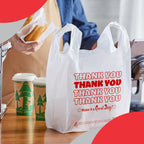 Concession Essentials Thank You Bags Pack of 300ct White