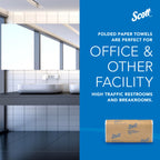 Scott® Professional Universal Multifold Paper Towels, Bulk (01804), Absorbency Pockets, 9.2" x 9.4" sheets, Plus Tier, Compressed, White (250 Sheets/Pack, 16 Packs/Case, 4,000 Sheets/Case)