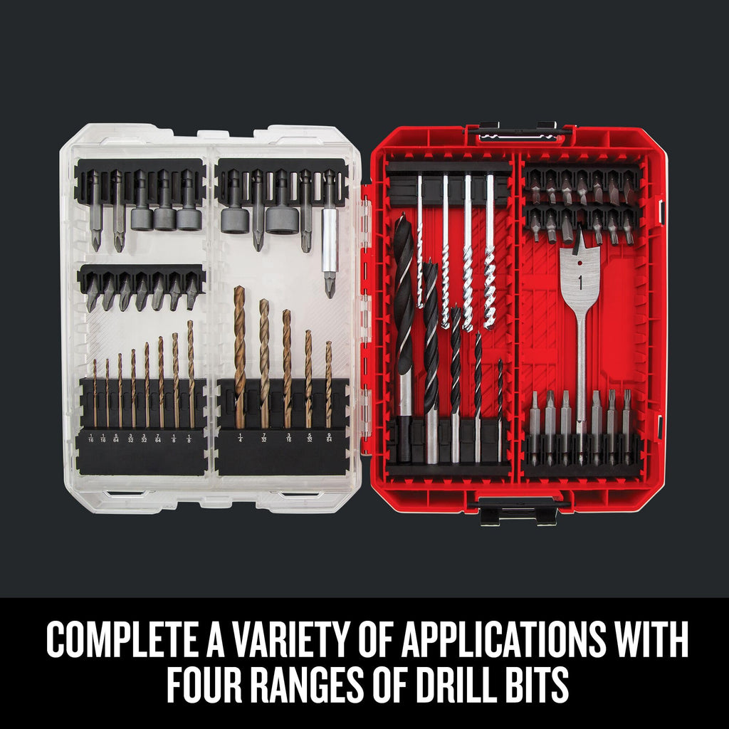 CRAFTSMAN Drill Bit Set 60 Pieces, Impact Driver and Screwdriver Bit Set , Includes Nut Drivers (CMAF1260)