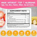 Center-Filled Magnesium Glycinate Gummies 400MG - High Absorption for Kids, Teens & Adults - Supplement for Sleep, Calm & Muscle Relaxation with B6 & D3 - Gluten Free & Vegan Friendly - 60 Count